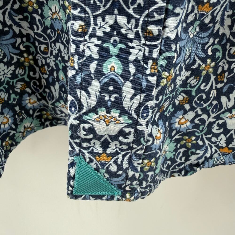 UNTUCKit Alverdi Shirt Men’s Large short sleeve blue floral button down 40643 - Picture 9 of 16